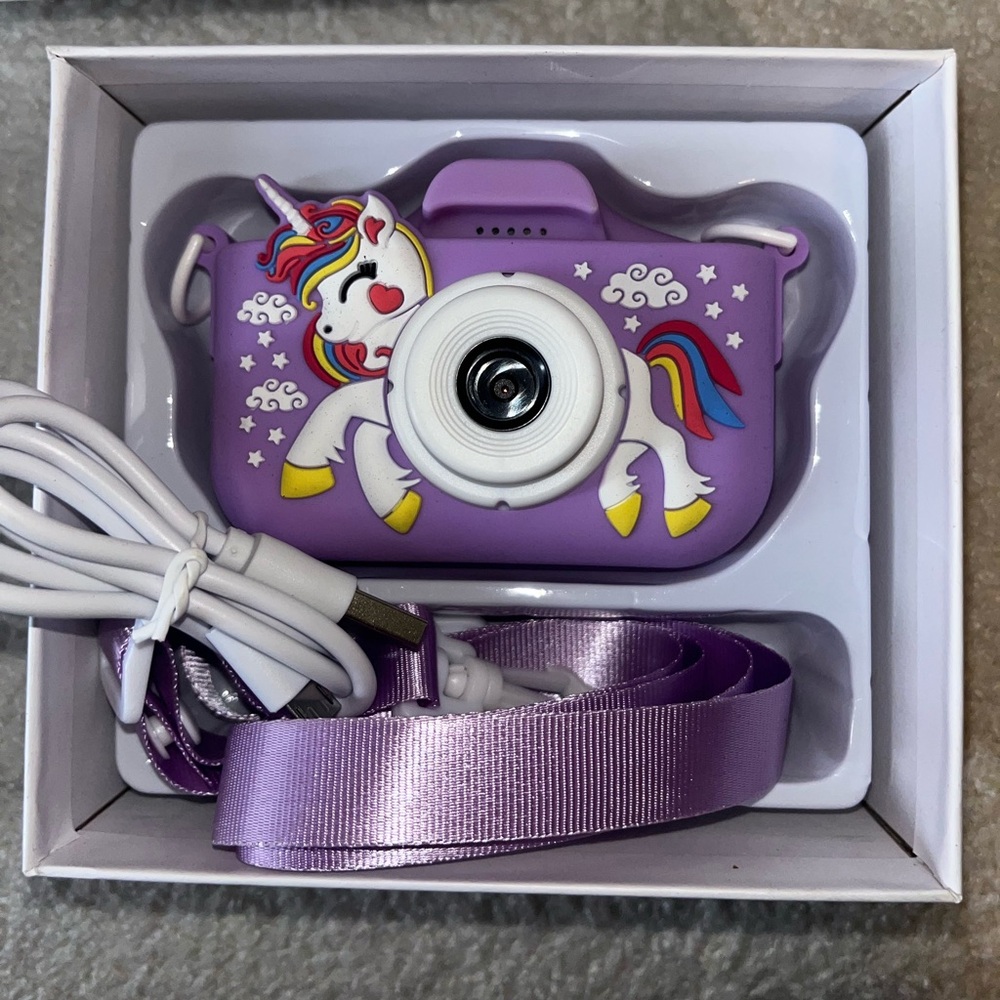 Children's Digital Camera with Unicorn Design